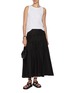 Figure View - Click To Enlarge - THEORY - Accordion Pleated Maxi Skirt