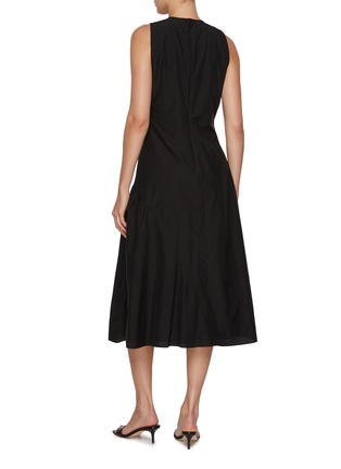 Back View - Click To Enlarge - THEORY - Ruched Tank Midi Dress
