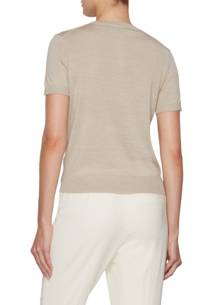 Back View - Click To Enlarge - THEORY - Sweater Wool Knit T-shirt