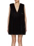 Main View - Click To Enlarge - MM6 MAISON MARGIELA - Faux Fur V-Neck Top