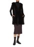 Figure View - Click To Enlarge - MM6 MAISON MARGIELA - Faux Fur V-Neck Top