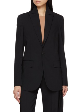 Main View - Click To Enlarge - MM6 MAISON MARGIELA - Reduction Back Single Breasted Blazer