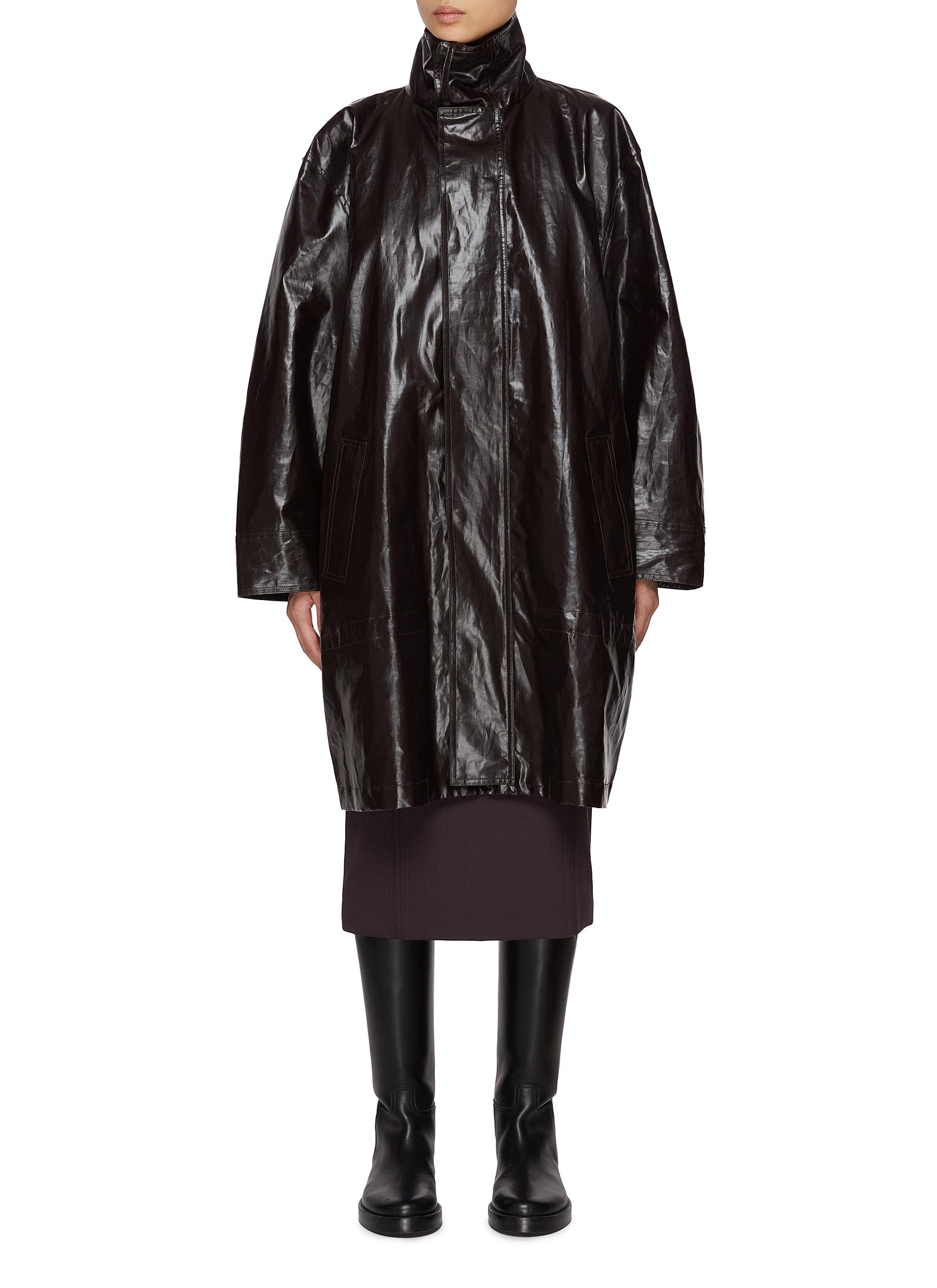 美品 Maison Margiela Punch Hole Long Coat Maison Margiela Margiela show piece oversized punched holes trench