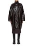 Main View - Click To Enlarge - MM6 MAISON MARGIELA - Waxed Linen Parka Coat