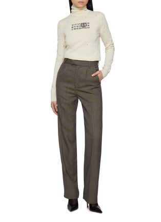 Figure View - Click To Enlarge - MM6 MAISON MARGIELA - Wool Tweed Pants