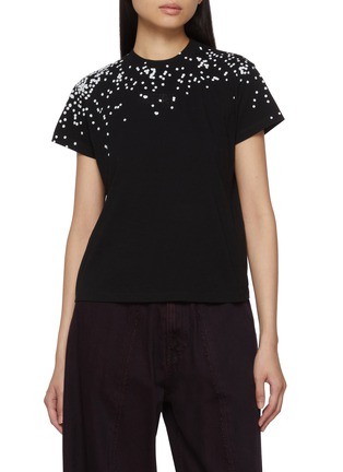 Main View - Click To Enlarge - MM6 MAISON MARGIELA - Printed Dot Cotton T-Shirt