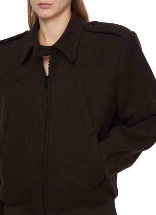  - MM6 MAISON MARGIELA - Oversized Shoulder Wool Bomber Jacket