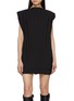 Main View - Click To Enlarge - MM6 MAISON MARGIELA - Sleeveless Pleated Belted Mini Dress