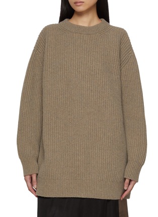 Main View - Click To Enlarge - MM6 MAISON MARGIELA - Back Expansion Knit Sweater