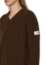  - MM6 MAISON MARGIELA - V-Neck Cable Knit Sweater