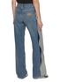 Back View - Click To Enlarge - MM6 MAISON MARGIELA - Side Pleat Medium Wash Jeans