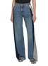 Main View - Click To Enlarge - MM6 MAISON MARGIELA - Side Pleat Medium Wash Jeans