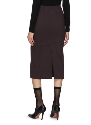 Back View - Click To Enlarge - MM6 MAISON MARGIELA - Tailored Midi Skirt