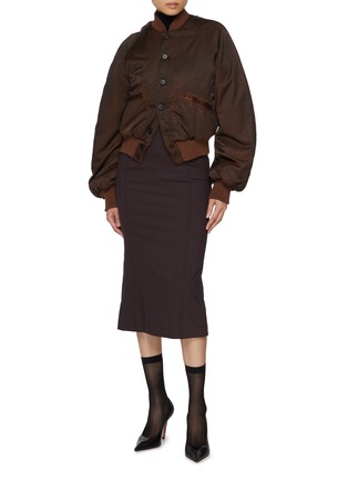 Figure View - Click To Enlarge - MM6 MAISON MARGIELA - Tailored Midi Skirt