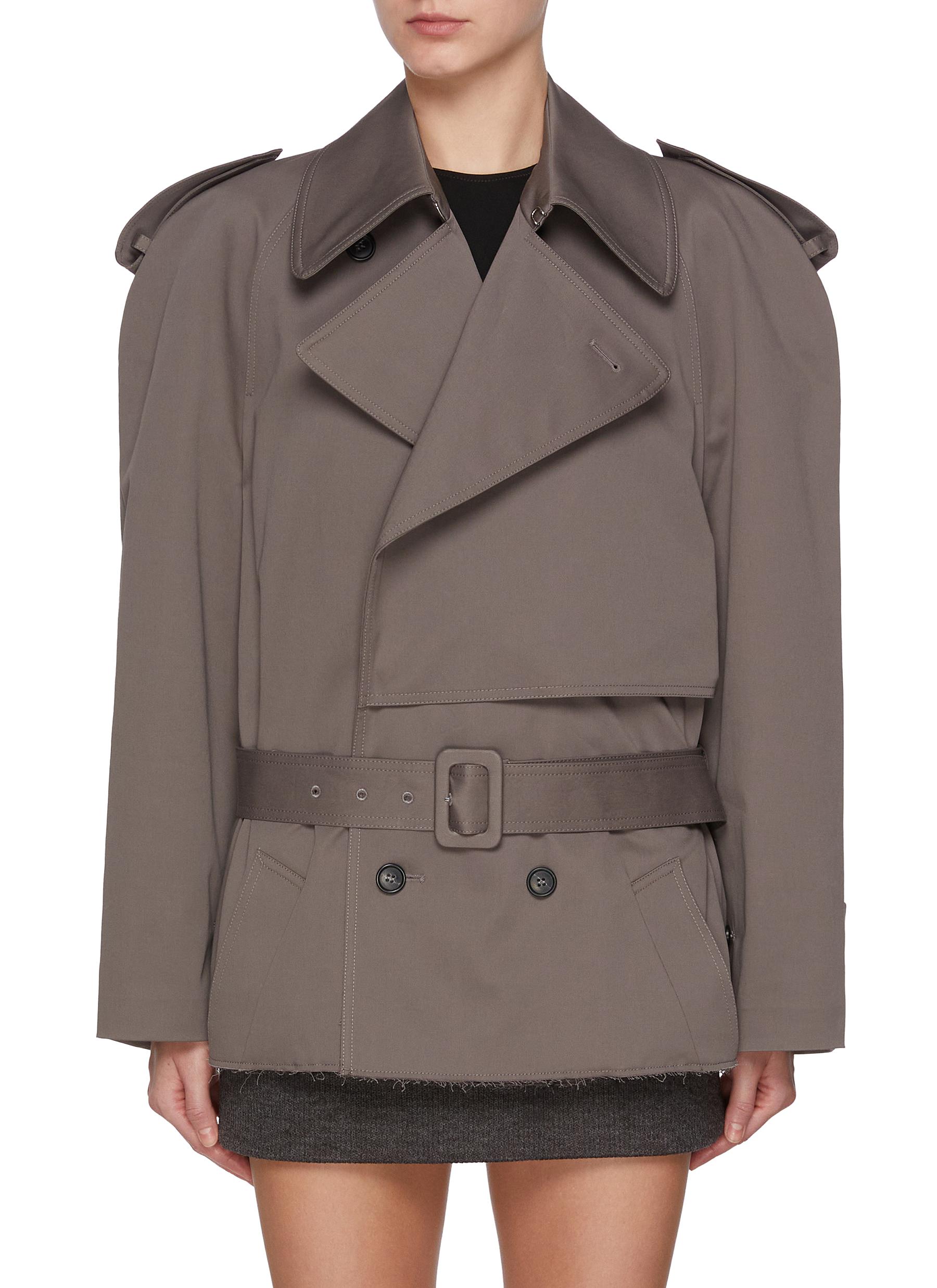MM6 MAISON MARGIELA | Oversized Double Breasted Trench Coat