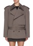 Main View - Click To Enlarge - MM6 MAISON MARGIELA - Oversized Double Breasted Trench Coat