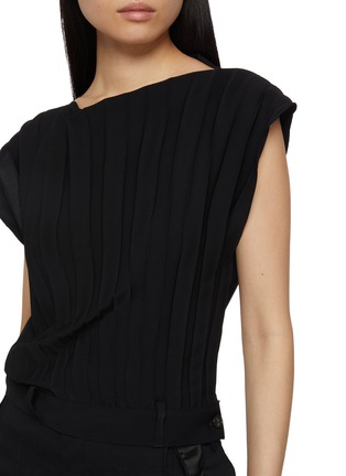  - MM6 MAISON MARGIELA - Sleeveless Pleated Waistband Hem Top