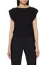 Main View - Click To Enlarge - MM6 MAISON MARGIELA - Sleeveless Pleated Waistband Hem Top
