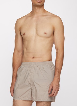 Detail View - Click To Enlarge - SKIMS - Cotton Poplin Boxer — Set Of 3