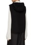 Back View - Click To Enlarge - THEORY - High Collar Zipped Hooded Wool Cashmere Vest