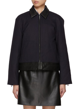 Main View - Click To Enlarge - THEORY - Boxy Zip Up Jacket