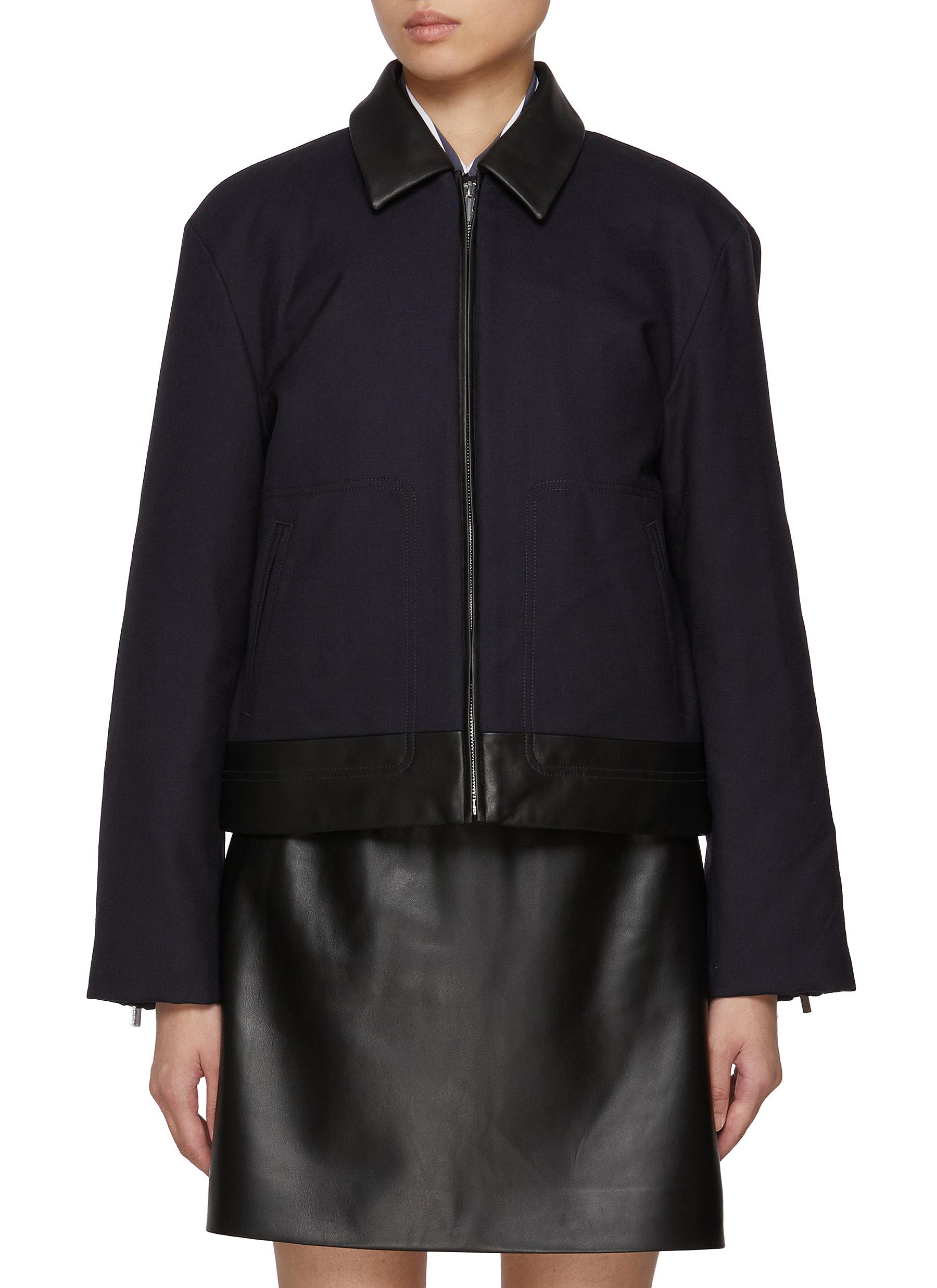 THEORY | Boxy Zip Up Jacket | Women | Lane Crawford