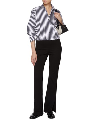Figure View - Click To Enlarge - THEORY - Slit Front Flared Leggings