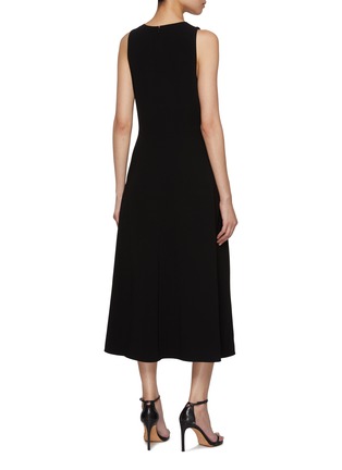 Back View - Click To Enlarge - THEORY - Sleeveless Crewneck A-Line Midi Dress