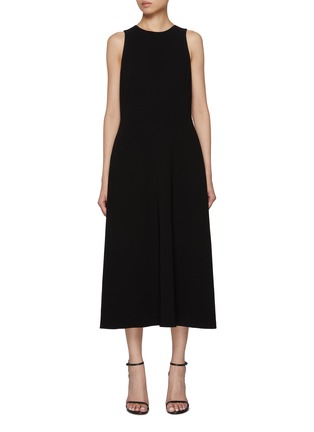 Main View - Click To Enlarge - THEORY - Sleeveless Crewneck A-Line Midi Dress