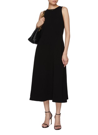 Figure View - Click To Enlarge - THEORY - Sleeveless Crewneck A-Line Midi Dress