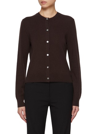 Main View - Click To Enlarge - THEORY - Crewneck Cashmere Knit Cardigan