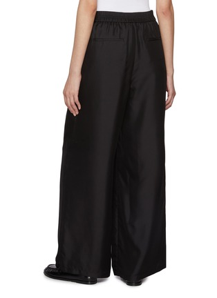 Back View - Click To Enlarge - THEORY - Wide Leg Silk Track Suiting Pants