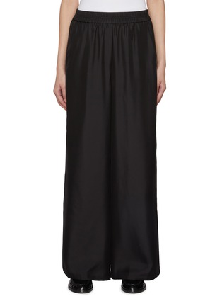 Main View - Click To Enlarge - THEORY - Wide Leg Silk Track Suiting Pants