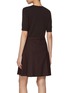Back View - Click To Enlarge - THEORY - Deep Pleated Wool Shift Dress
