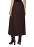 Back View - Click To Enlarge - THEORY - Deep Pleated Wool Blend Midi Skirt