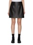 Main View - Click To Enlarge - THEORY - High Waist Darted Leather Mini Skirt