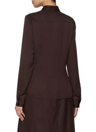 Back View - Click To Enlarge - THEORY - Classic Fitted Silk Shirt