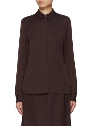 Main View - Click To Enlarge - THEORY - Classic Fitted Silk Shirt