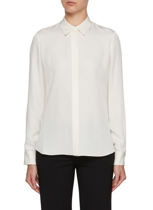 Main View - Click To Enlarge - THEORY - Classic Fitted Silk Shirt
