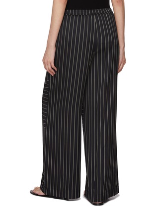 Back View - Click To Enlarge - JOSEPH - Hulin Geometric Print Wide Leg Silk Trousers