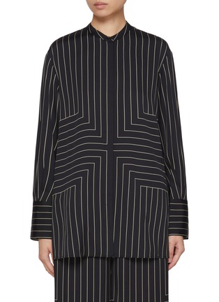 Main View - Click To Enlarge - JOSEPH - Athena Geometric Print Silk Blend Blouse