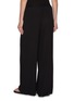 Back View - Click To Enlarge - JOSEPH - Pleated Cotton Wide Leg Trousers