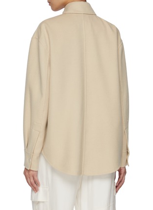 Back View - Click To Enlarge - JOSEPH - Jelia Double Faced Wool Silk Shirt