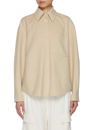 Main View - Click To Enlarge - JOSEPH - Jelia Double Faced Wool Silk Shirt