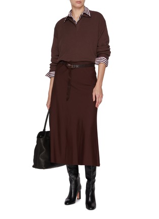 Figure View - Click To Enlarge - BRUNELLO CUCINELLI - Striped Monili Embellished Chest Pocket Cotton Shirt