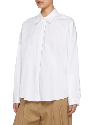 Detail View - Click To Enlarge - BRUNELLO CUCINELLI - Monili Trim Shirt