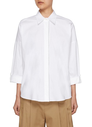 Main View - Click To Enlarge - BRUNELLO CUCINELLI - Monili Trim Shirt