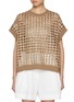 Main View - Click To Enlarge - BRUNELLO CUCINELLI - Sequined Hollow Knit Top