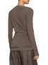 Back View - Click To Enlarge - BRUNELLO CUCINELLI - Asymmetrical Ruched Jersey Top