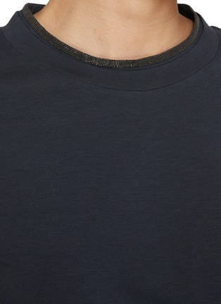  - BRUNELLO CUCINELLI - Monili Embellished Neckline T-Shirt
